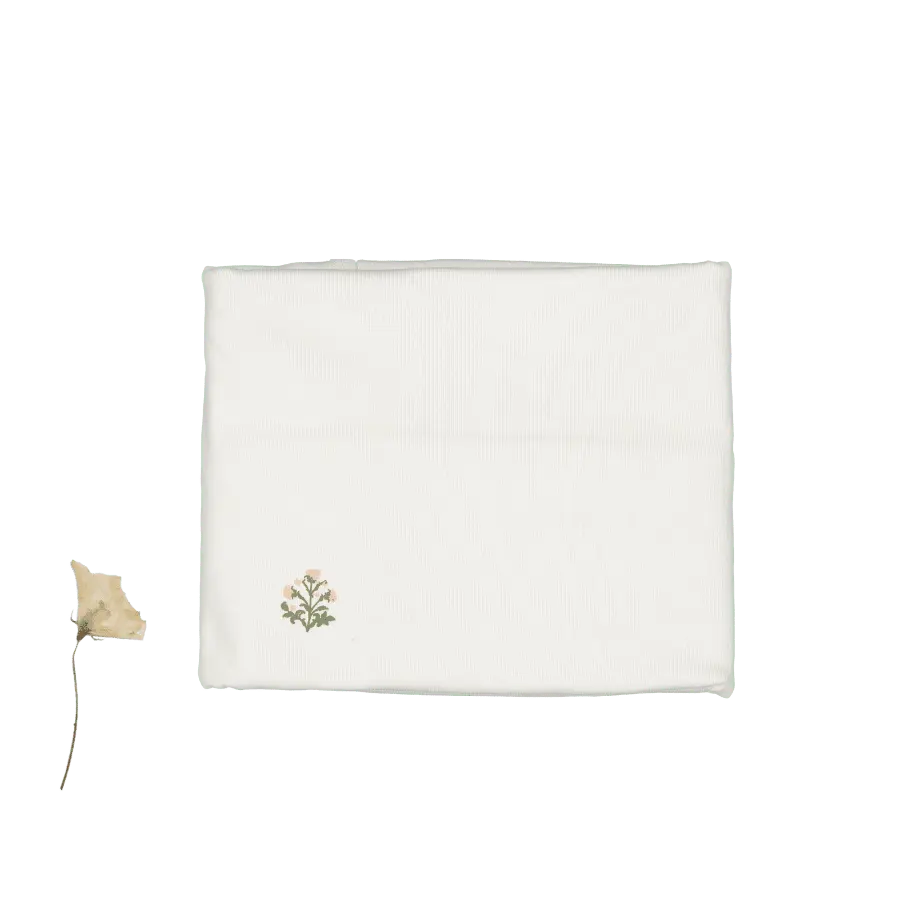 The Printed Blanket - Zara Embroider Pink - White, Linens, Napkin, Towel, Handkerchief | Everetts Place
