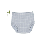 The Printed Bloomer - Blue Grid - Baby & Toddler Clothing, Undergarment, Underpants, Briefs, Plaid | Everetts Place