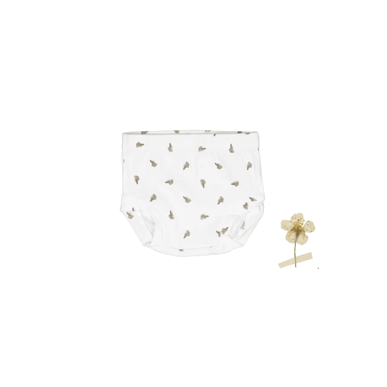 The Printed Bloomer - White Leaf - White, Baby & Toddler Clothing, Diaper | Everetts Place