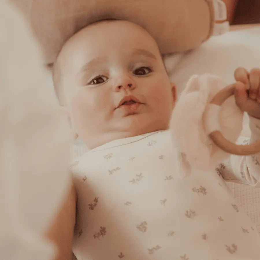 Lovely Littles The Printed Bonnet - Berry Blue - 