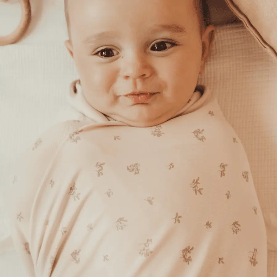 Lovely Littles The Printed Bonnet - Berry Blue - 