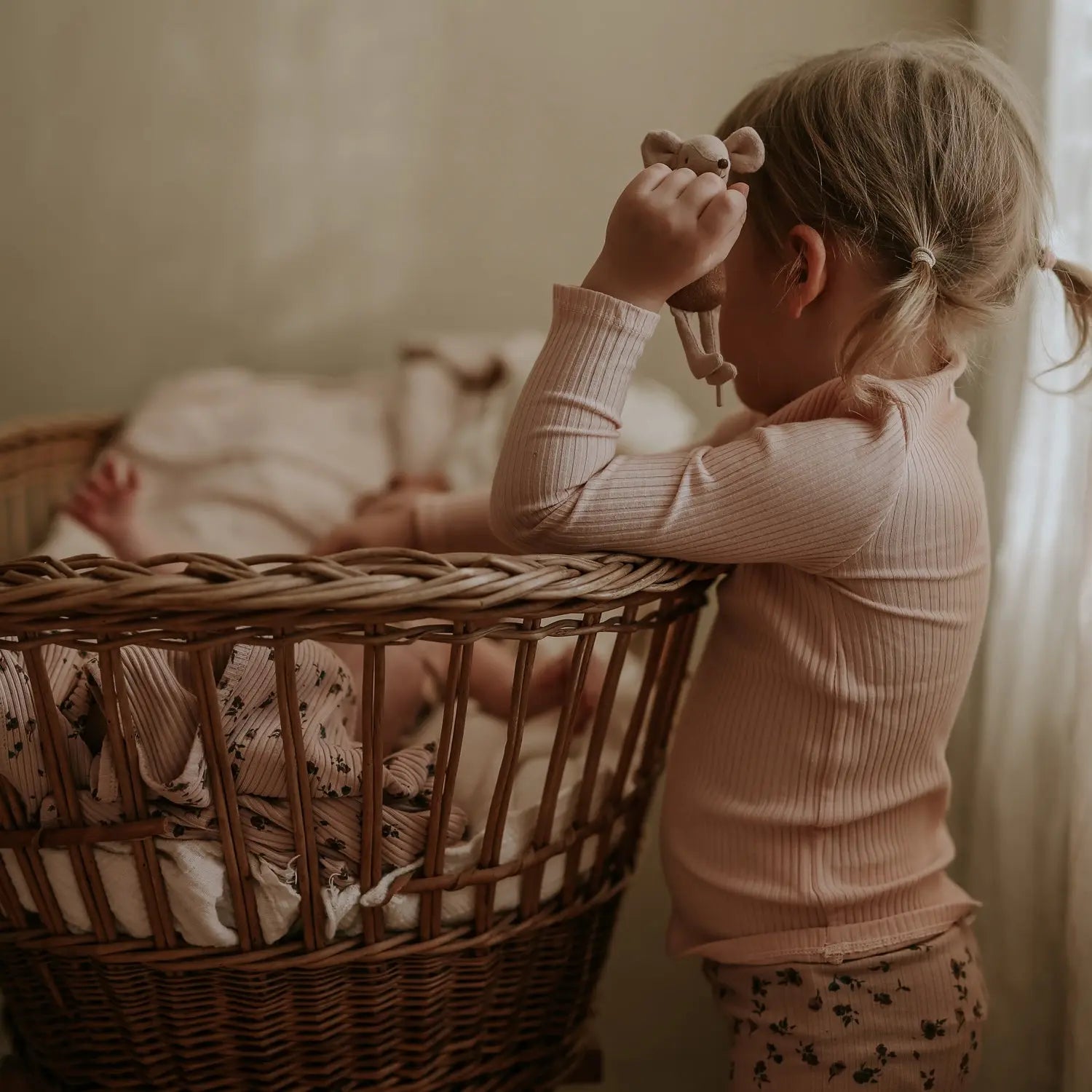 Lovely Littles The Printed Bonnet - Floral Blush - 
