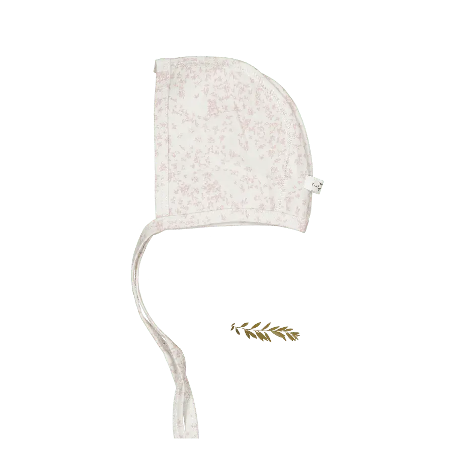 Lovely Littles The Printed Bonnet - Flutter Pink - 