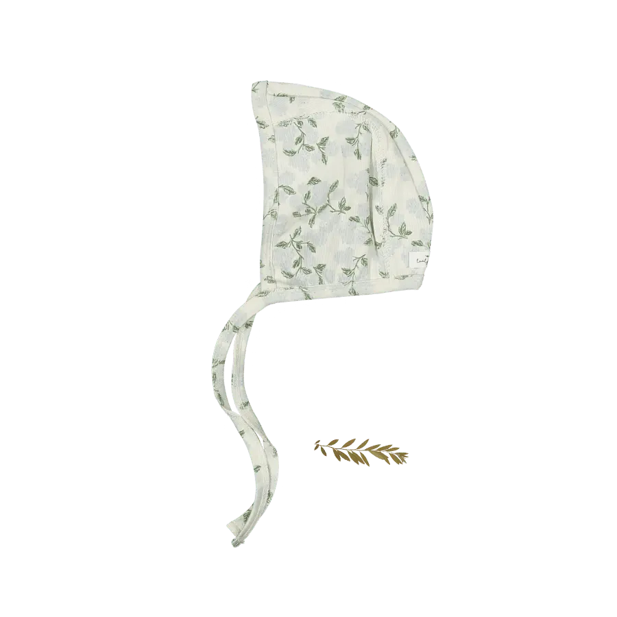 Lovely Littles The Printed Bonnet - Hydrangea Blue - 