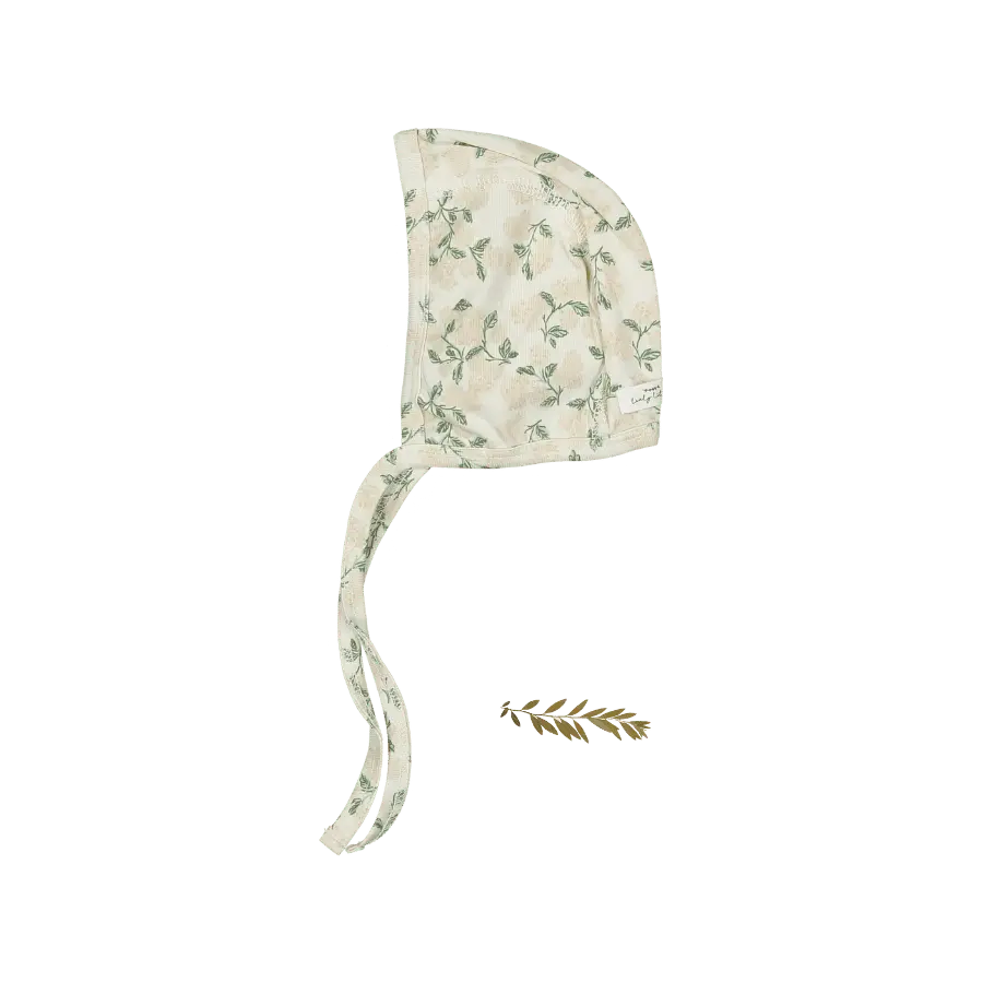 Lovely Littles The Printed Bonnet - Hydrangea Pink - 