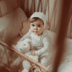 Lovely Littles The Printed Bonnet - Hydrangea Pink - 