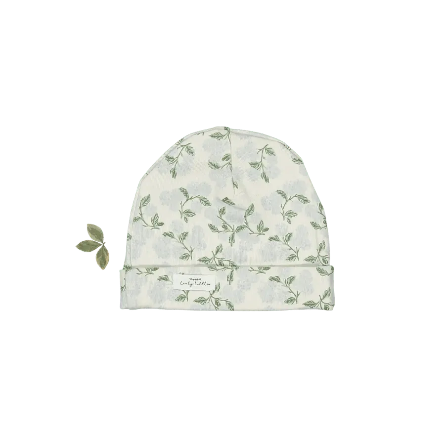 Lovely Littles The Printed Hat - Hydrangea Blue - 