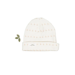 The Printed Hat - Mini Tulip - White, Beanie, Knit cap, Label, Lighting | Everetts Place