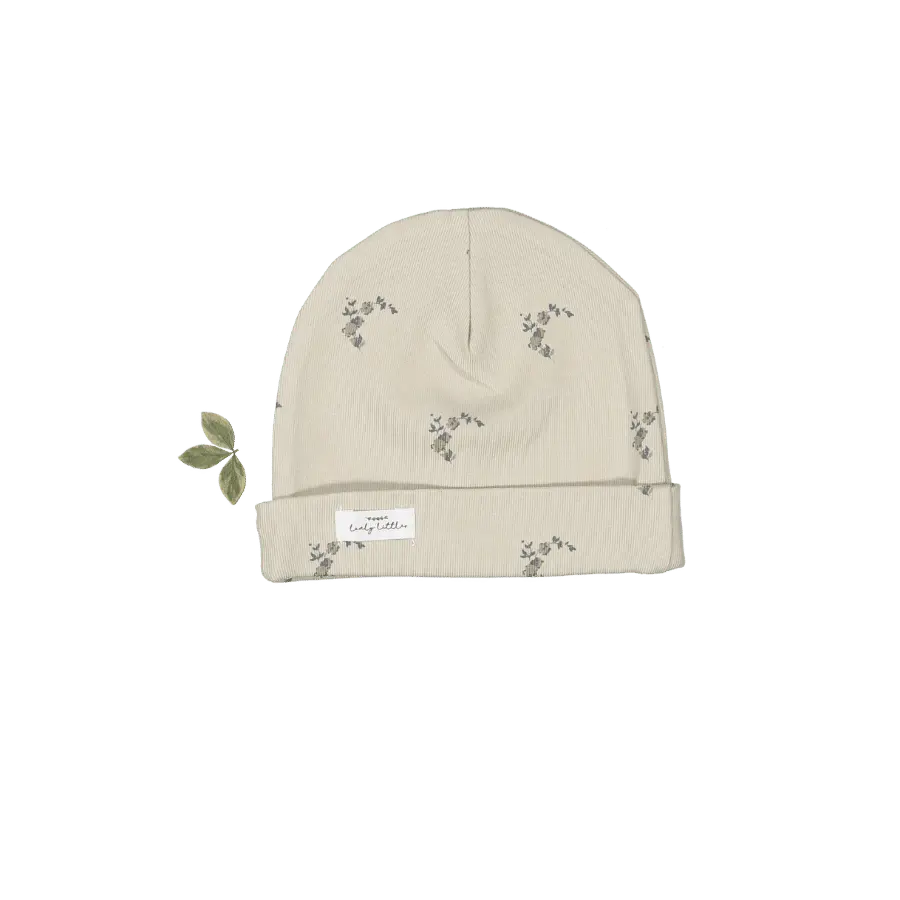 The Printed Hat - Nola Blue - Knit cap, Beanie, Label, Wool, Woolen | Everetts Place