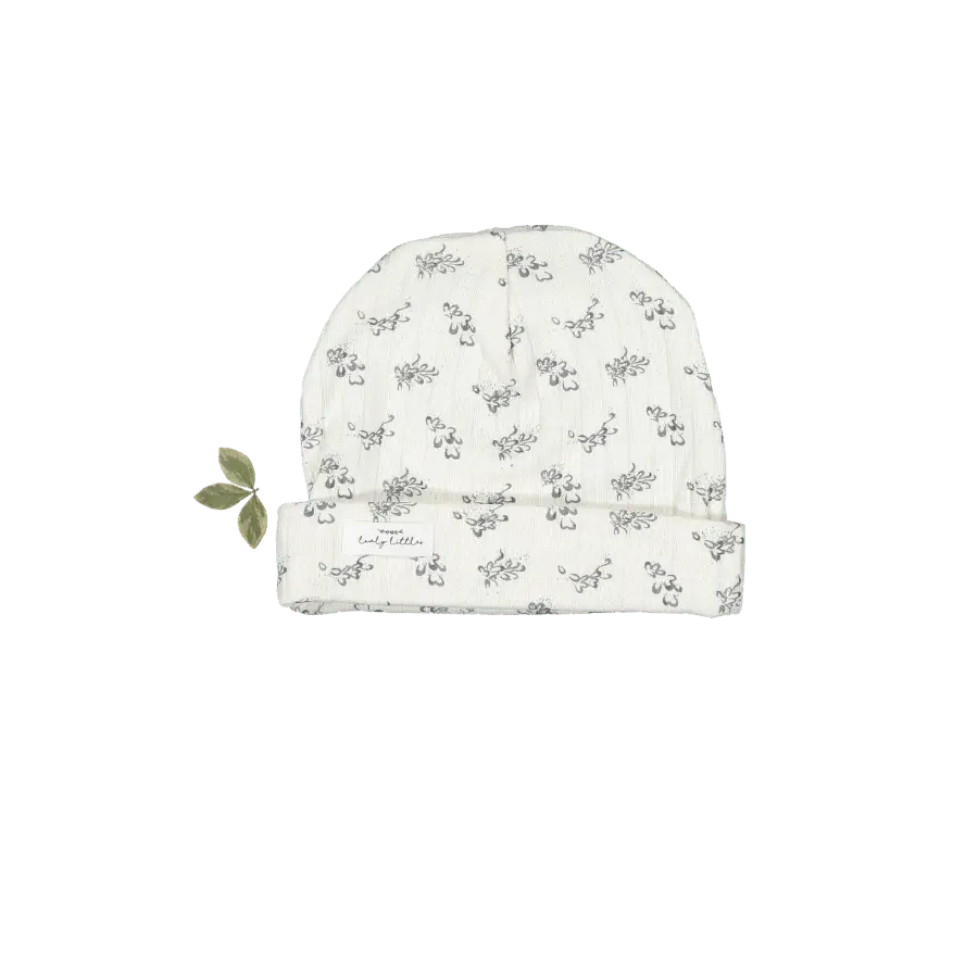 The Printed Hat - Oaklyn Blue - White, Headgear, Knit cap, Beanie, Hat | Everetts Place