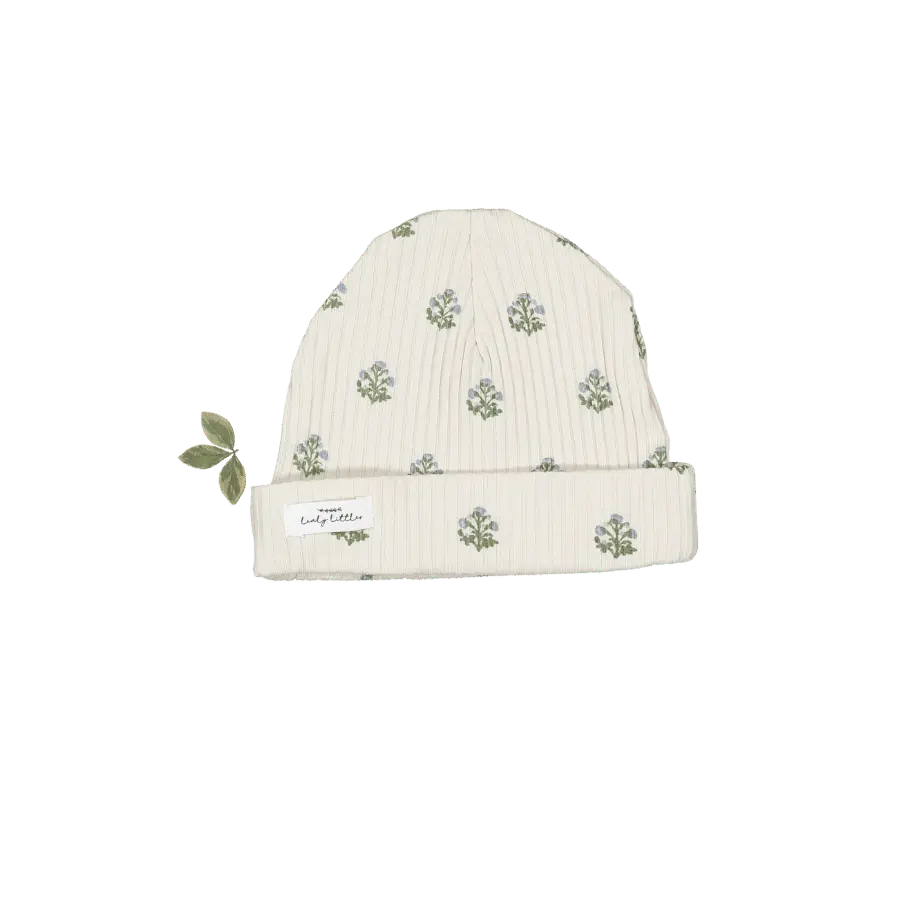 The Printed Hat - Zara Blue - Label, Knit cap, Beanie, Embellishment, Hat | Everetts Place