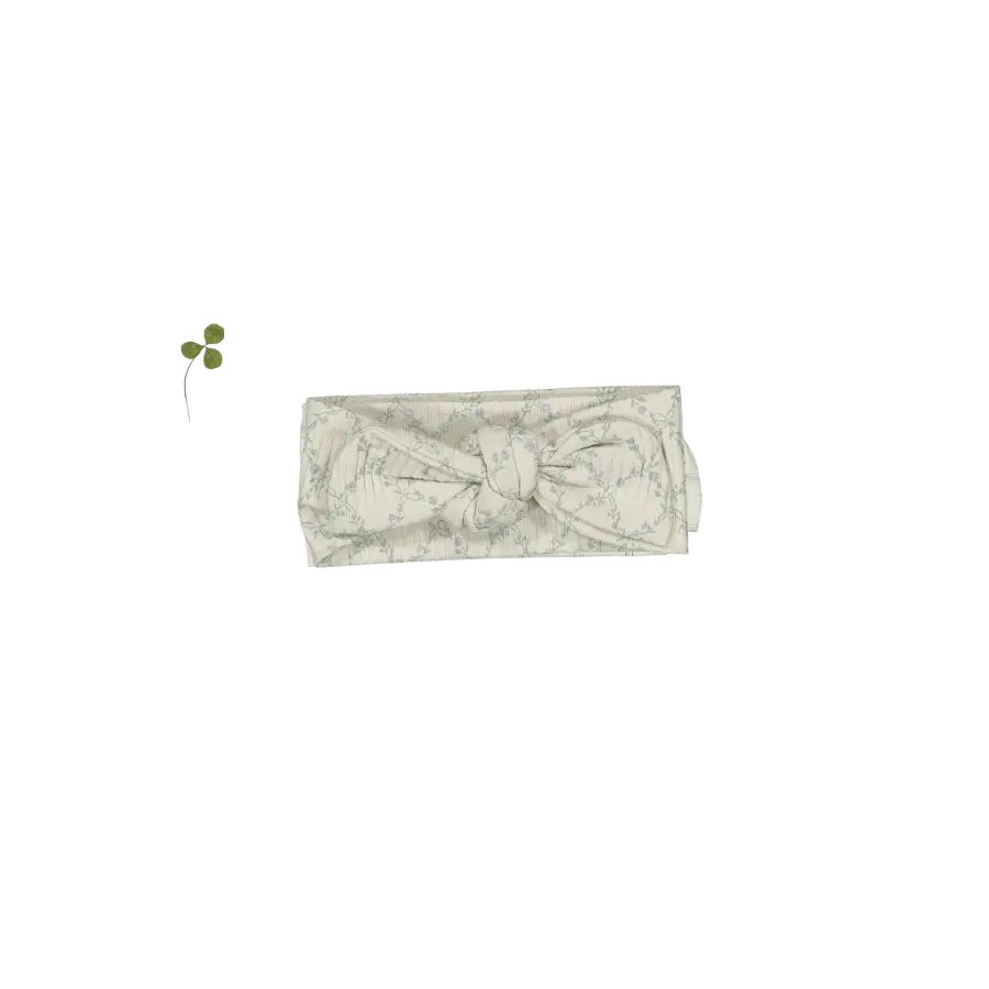 Lovely Littles The Printed Headband - Lattice Blue - 