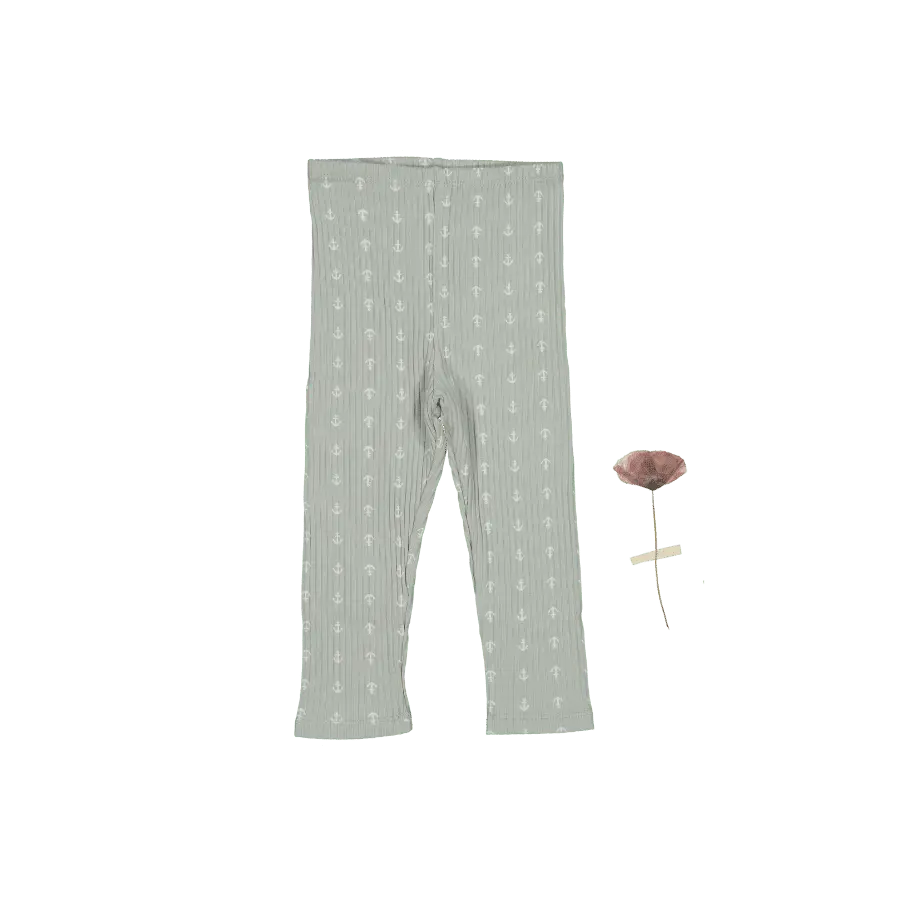 The Printed Legging - Anchor - White, Polka dot, Button, Pattern, Pajamas | Everetts Place