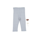 The Printed Legging - Blue Grid - Plaid, Grey, Tartan, Design, Pattern | Everetts Place