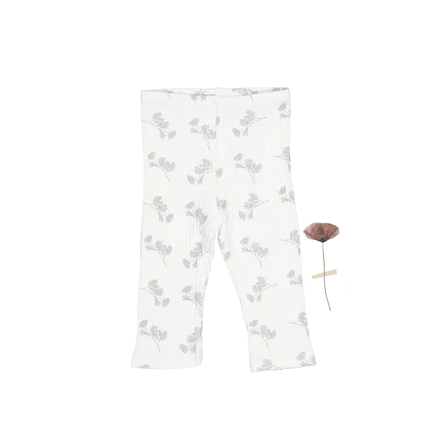 The Printed Legging - Celia - White, Pajamas, Nightwear, Pattern, Pants | Everetts Place