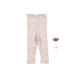 Lovely Littles The Printed Legging - Dusty Mauve Floral - 