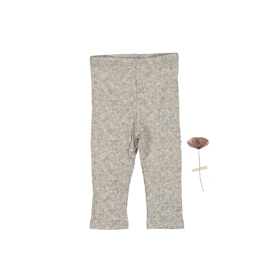 Lovely Littles The Printed Legging - Elise Ribbed - 