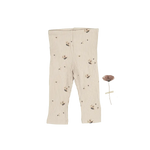 The Printed Legging -  Olive - White, Pajamas, Button, Natural material, Pattern | Everetts Place