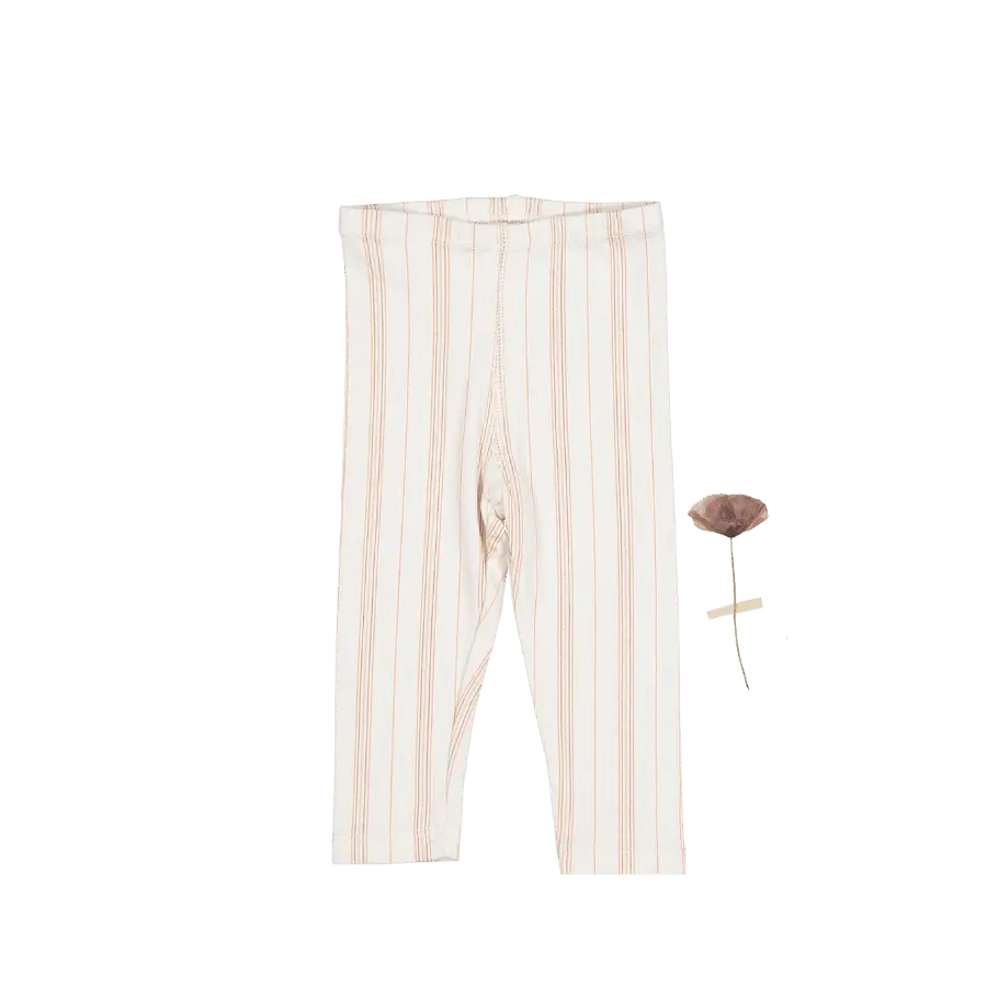 Lovely Littles The Printed Legging - Rose Stripe - 
