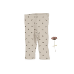 The Printed Legging - Sand Leaf - White, Pajamas, Nightwear, Pattern, Sock | Everetts Place