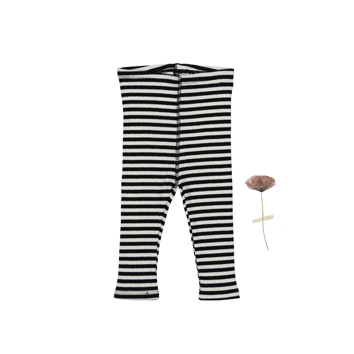 The Printed Leggings - Stripe - Sleeve, White, Black, Pattern, Active Pants | Everetts Place