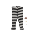 The Printed Leggings - Stripe - Sleeve, White, Black, Pattern, Active Pants | Everetts Place