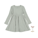 The Printed Long Sleeve Dress - Anchor - Sleeve, White, One-piece garment, Textile, Dress | Everetts Place