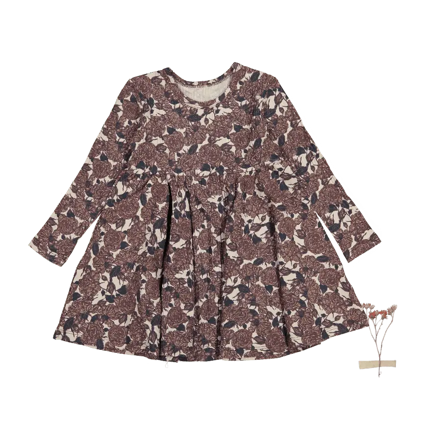 The Printed Long Sleeve Dress - Flora - Sleeve, Fashion, Textile, One-piece garment, Day Dress | Everetts Place