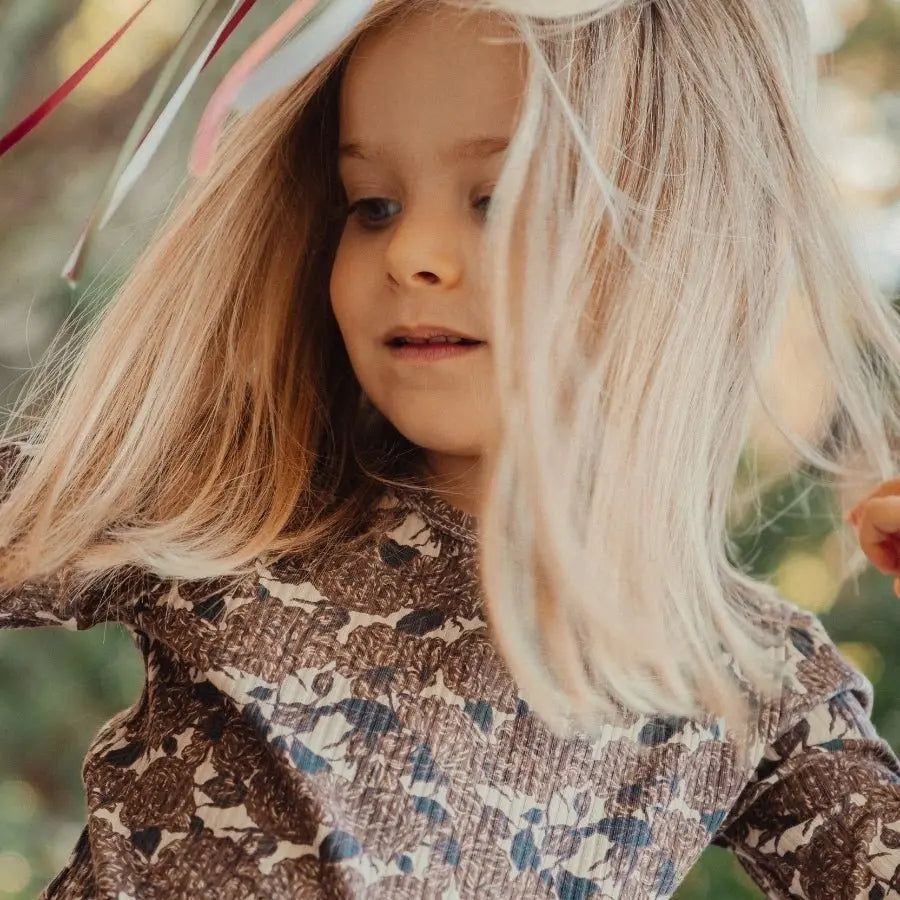 Lovely Littles The Printed Long Sleeve Dress - Flora - 