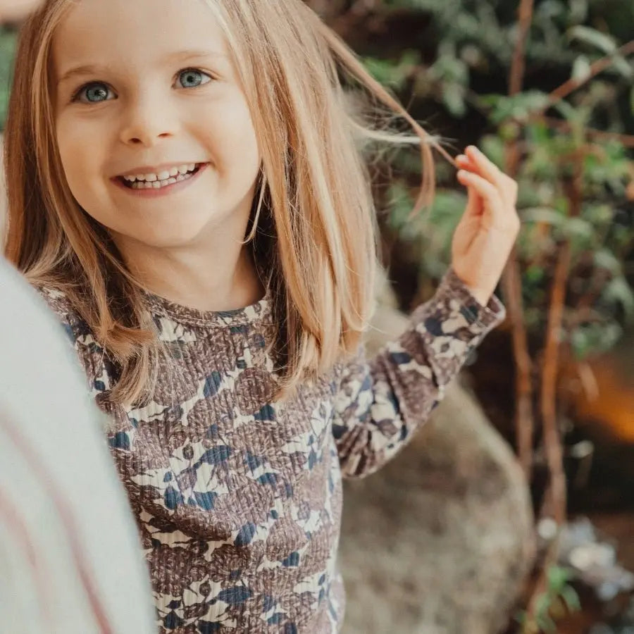 Lovely Littles The Printed Long Sleeve Dress - Flora - 