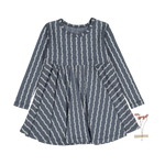 The Printed Long Sleeve Dress -  Linear Stem - Sleeve, Textile, One-piece garment, Day Dress, Dress | Everetts Place