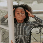 Lovely Littles The Printed Long Sleeve Dress - Linear Stem - 