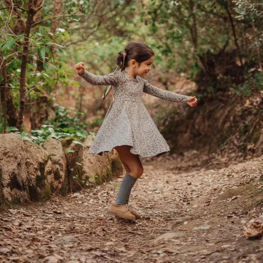 Lovely Littles The Printed Long Sleeve Dress - Madeline - 
