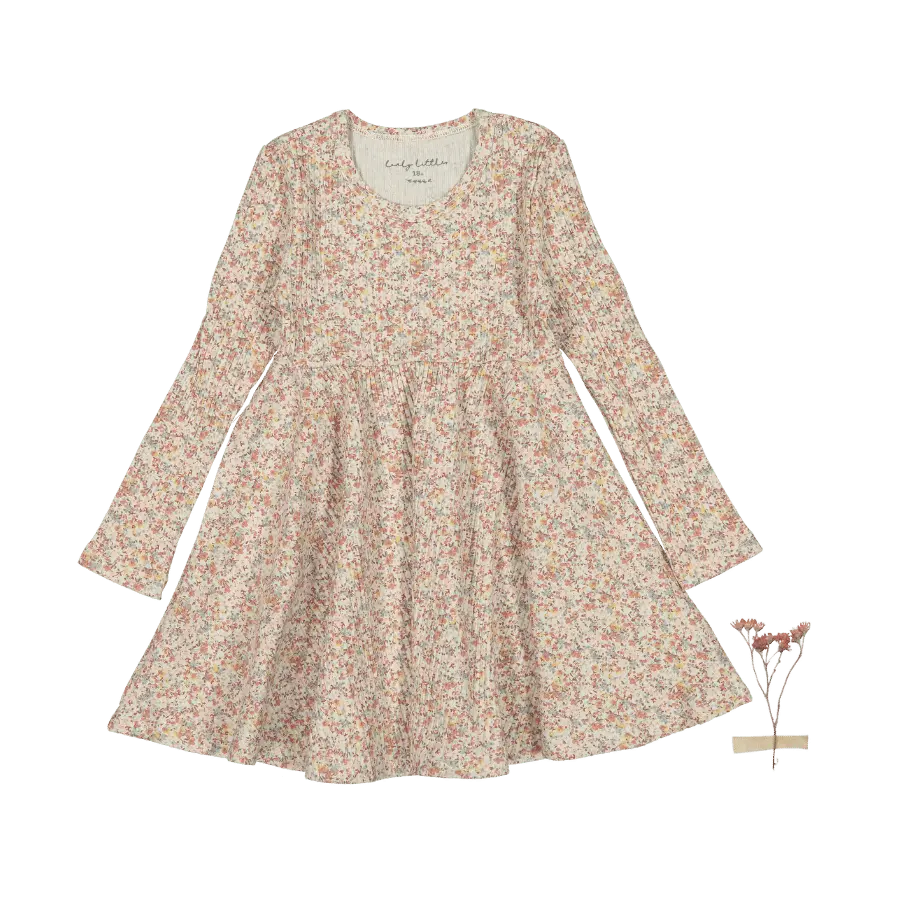 The Printed Long Sleeve Dress - Mist Floral - One-piece garment, Day Dress, Dress, Vintage clothing, Pattern | Everetts Place