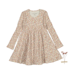 The Printed Long Sleeve Dress - Mist Floral - One-piece garment, Day Dress, Dress, Vintage clothing, Pattern | Everetts Place