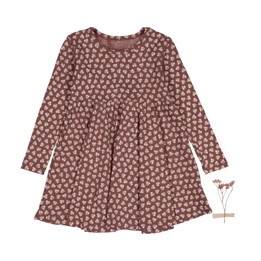 The Printed Long Sleeve Dress -  Rustic Floral - Sleeve, Textile, Fashion, One-piece garment, Day Dress | Everetts Place