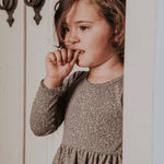 Lovely Littles The Printed Long Sleeve Dress - Vine - 