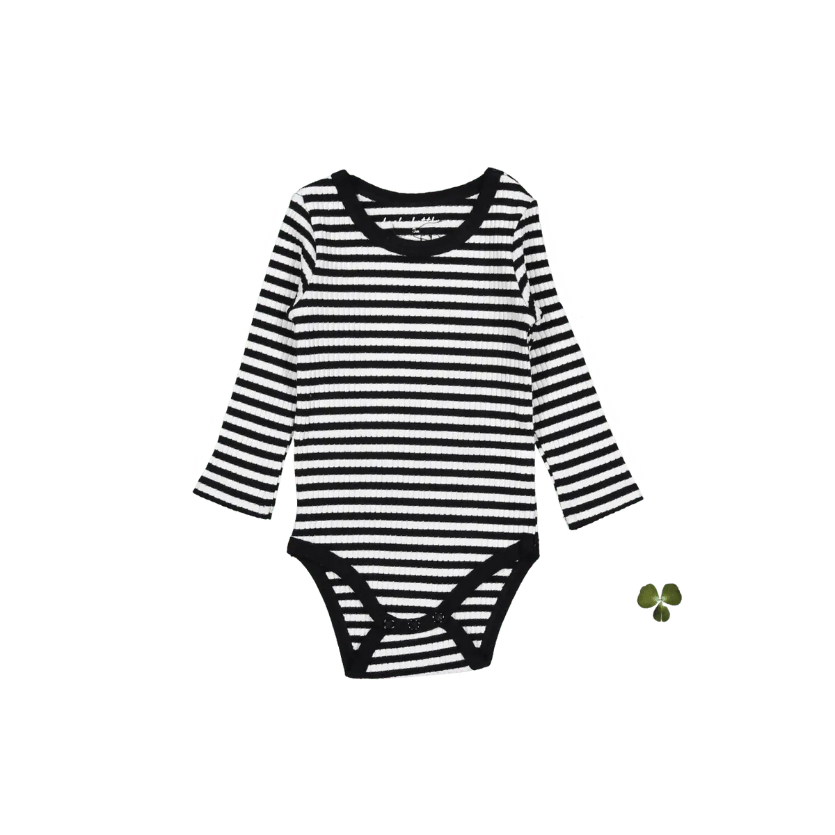 The Printed Long Sleeve Onesie - Stripe - Sleeve, White, Baby & Toddler Clothing, Textile, Black | Everetts Place