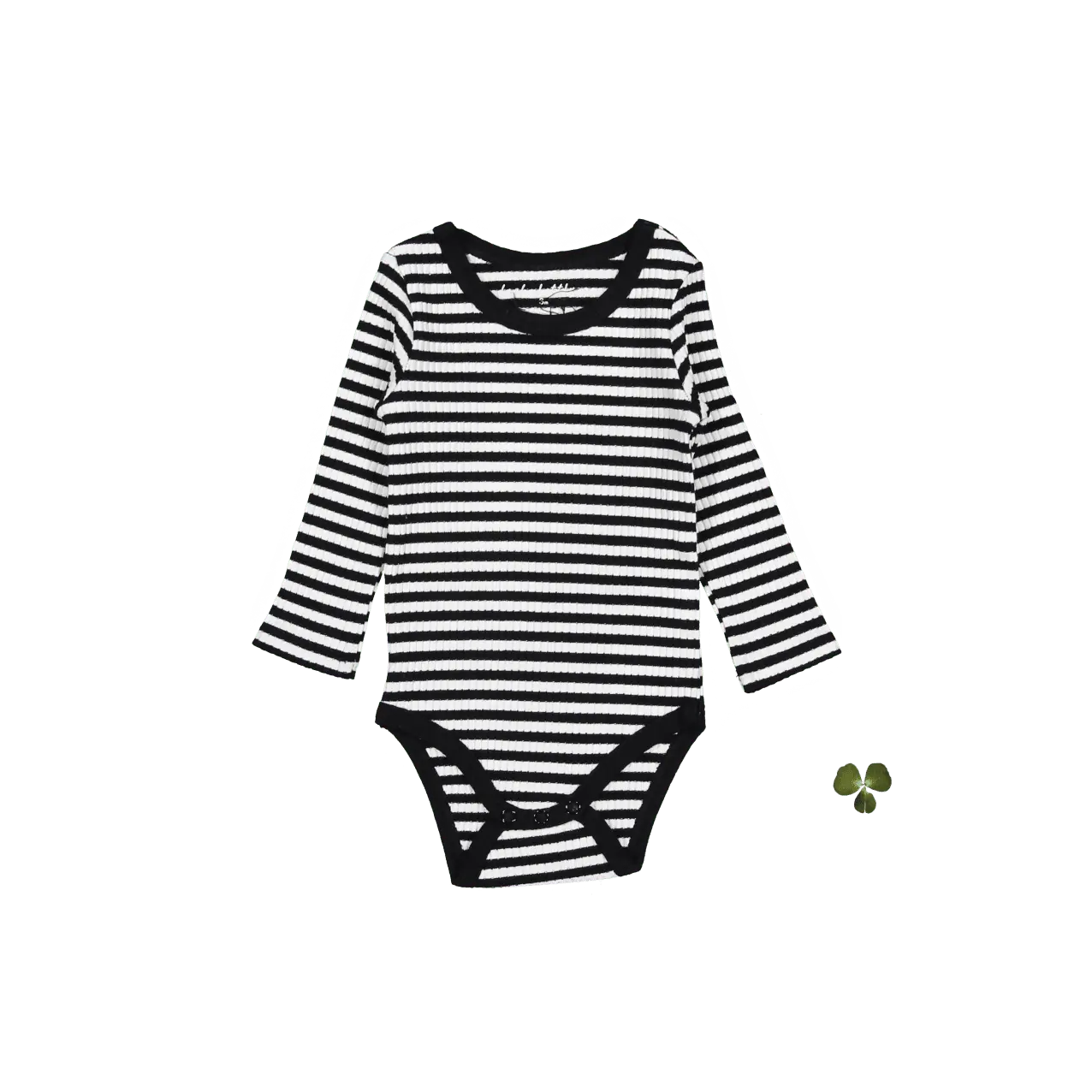The Printed Long Sleeve Onesie - Stripe - Sleeve, White, Baby & Toddler Clothing, Textile, Black | Everetts Place