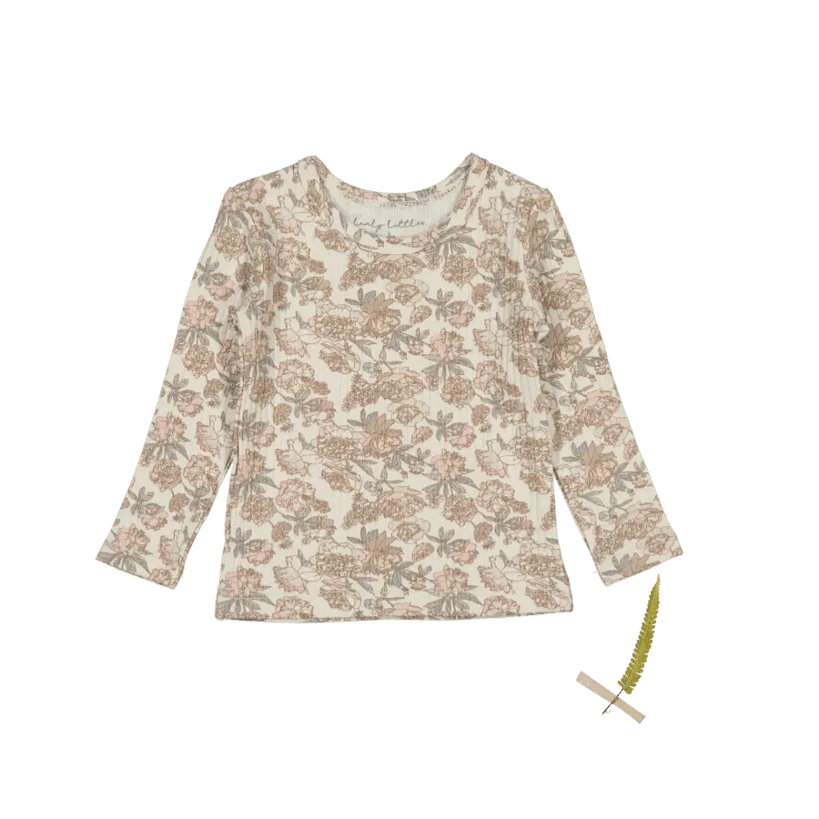 The Printed Long Sleeve Tee - Delilah - Sleeve, Textile, Long-sleeved T-shirt, Pattern, Motif | Everetts Place