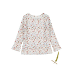 The Printed Long Sleeve Tee - Evelyn - Sleeve, Textile, Pink, Long-sleeved T-shirt, Sweater | Everetts Place
