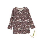 The Printed Long Sleeve Tee - Flora - Sleeve, Textile, Pattern, Long-sleeved T-shirt, Design | Everetts Place