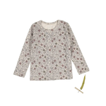 The Printed Long Sleeve Tee -  Isla - Sleeve, Textile, Motif, Long-sleeved T-shirt, Pattern | Everetts Place