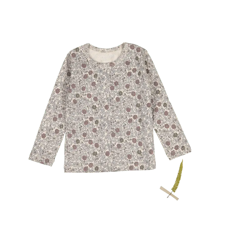 The Printed Long Sleeve Tee -  Isla - Sleeve, Textile, Motif, Long-sleeved T-shirt, Pattern | Everetts Place