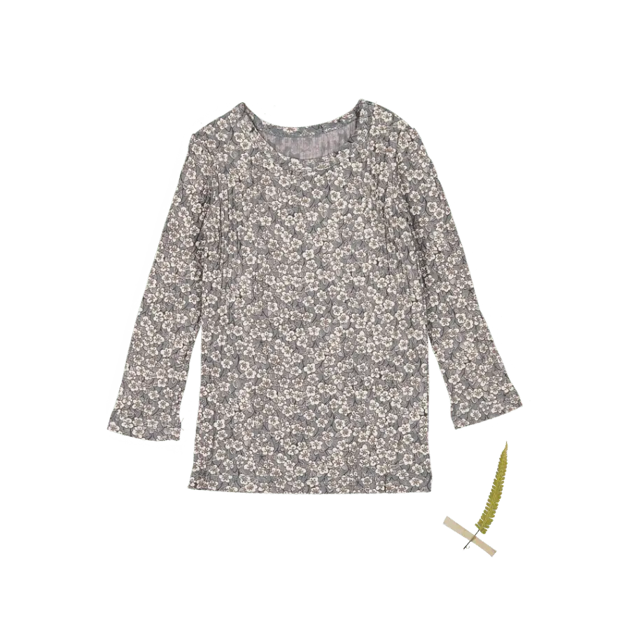 The Printed Long Sleeve Tee - Madeline - Sleeve, Long-sleeved T-shirt, Pattern, Sweater, Top | Everetts Place