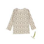 The Printed Long Sleeve Tee - Olivia - Long-sleeved T-shirt, Sweater, Pattern, Top | Everetts Place