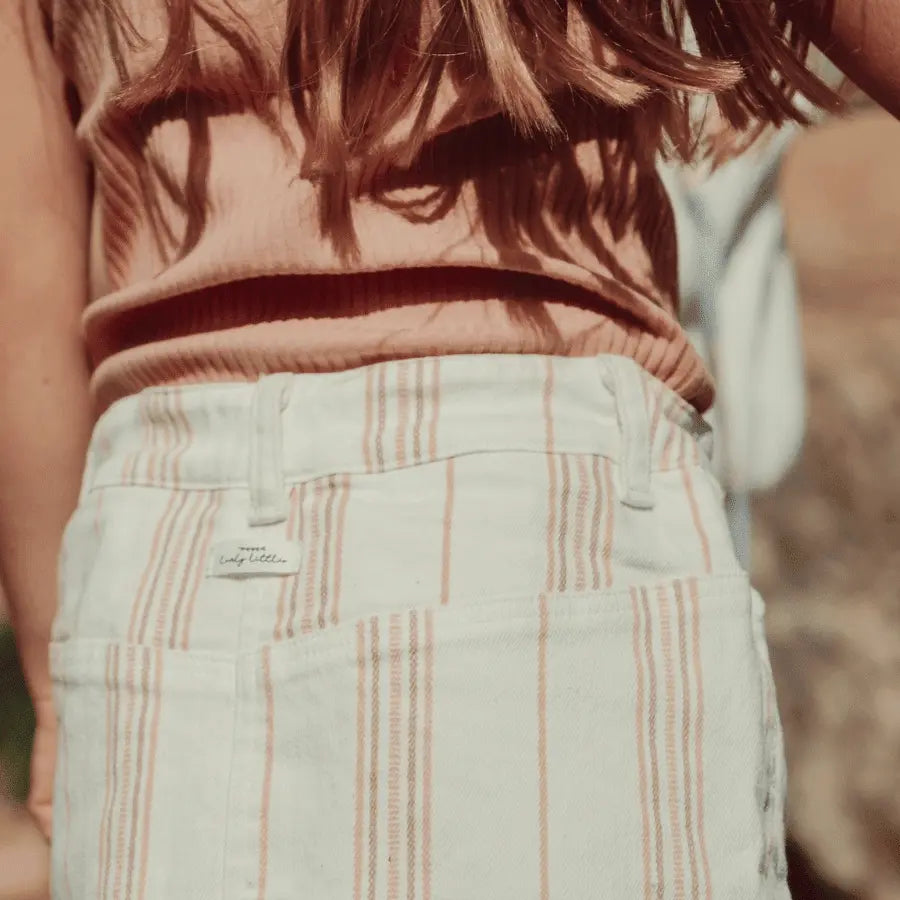 Lovely Littles The Printed Long Sleeve Tee - Rose Stripe - 
