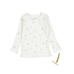 The Printed Long Sleeve Tee -  Rosebud - Sleeve, Long-sleeved T-shirt, Active Shirt, Sweater, Top | Everetts Place