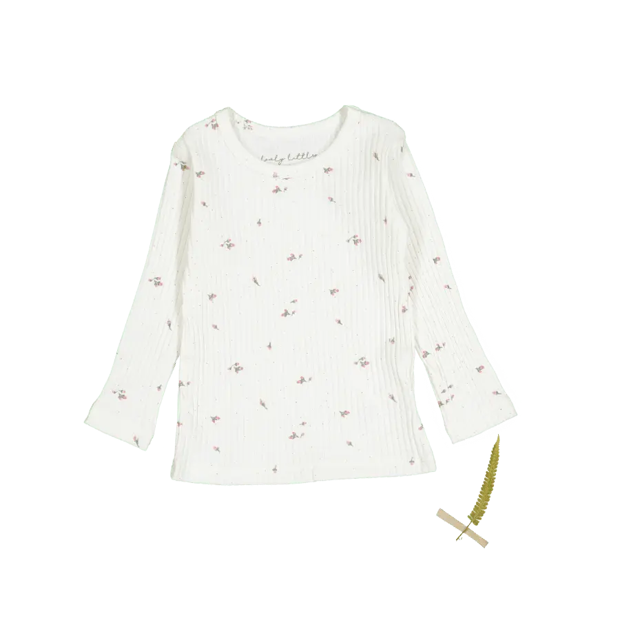 The Printed Long Sleeve Tee -  Rosebud - Sleeve, Long-sleeved T-shirt, Active Shirt, Sweater, Top | Everetts Place