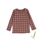 The Printed Long Sleeve Tee -  Rustic Check - Sleeve, Textile, Fashion, Plaid, Tartan | Everetts Place